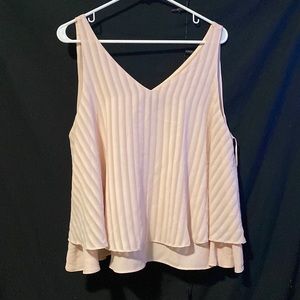 Baby pink tank from Metaphor, size XL.
